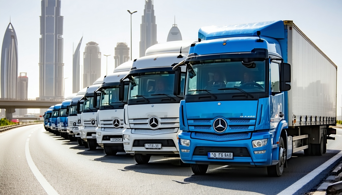Business fleet vehicles using Dubai tollway services